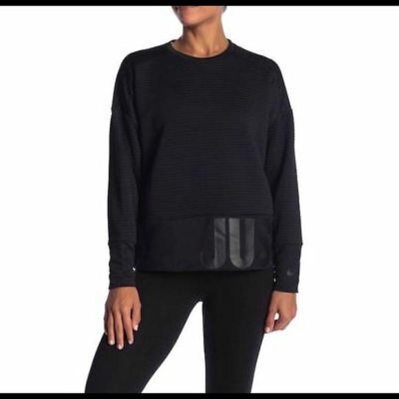 ~SOLD~ Nike JDI Quilted Crew, Obsidian/Grey, Sz S - Picture 7 of 8